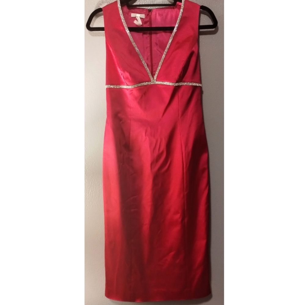 Pink Jeweled Escada Knee-Length Dress